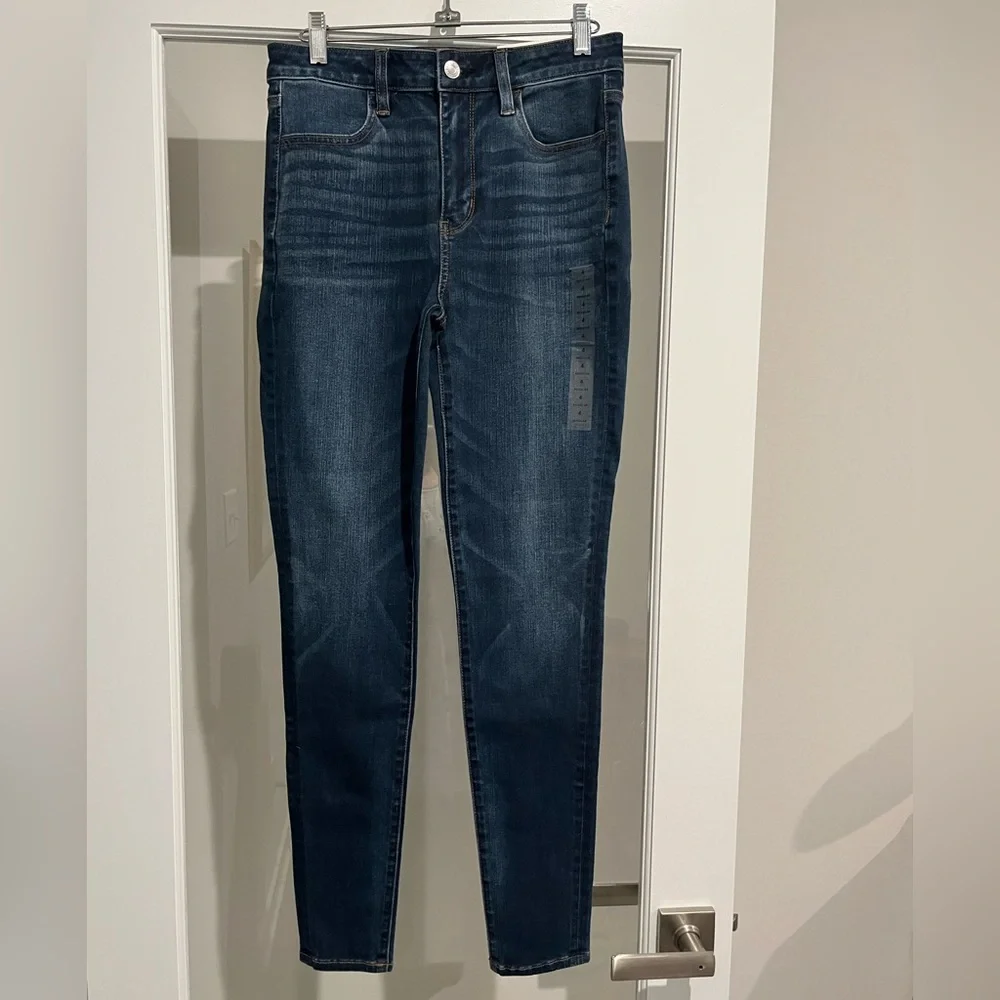 WOMENS AMERICAN EAGLE SUPER HI RISE JEGGINGS SIZE 4 NWT - Picture 3 of 4